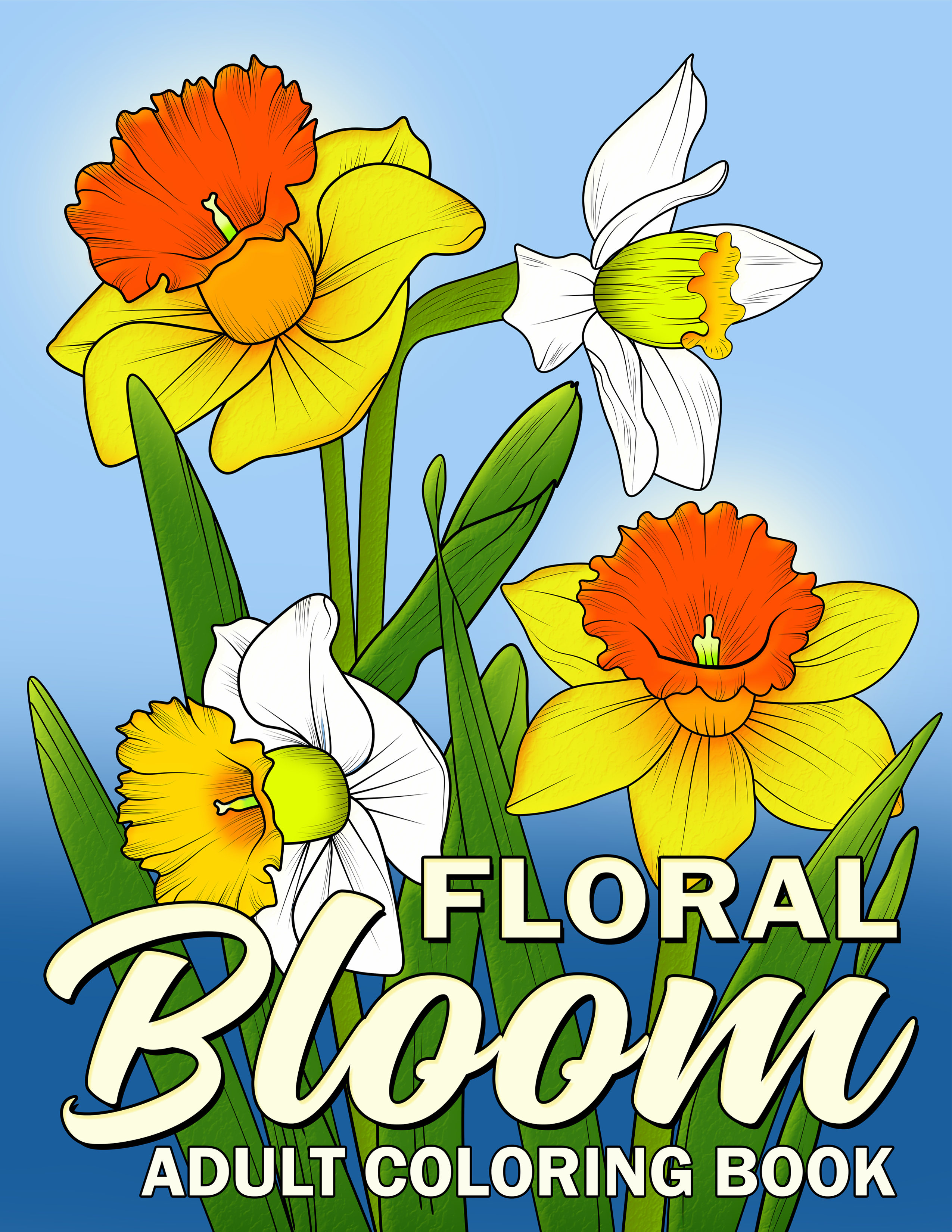 Floral Bloom Coloring Book